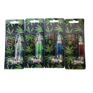 3" Wide Tube Glass Hand Pipe