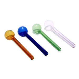 4″ Coloured Glass Oil Pipe