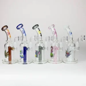 5.7" MGM Glass 2-In-1 Bubbler Rig W/ Graphic [C2677]