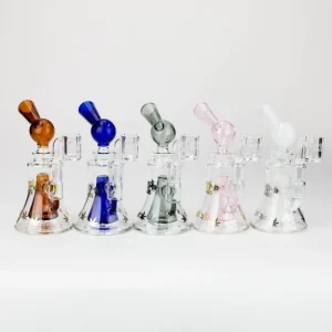 5.7" MGM Glass 2-In-1 Bubbler Rig W/ Logo [C2674]