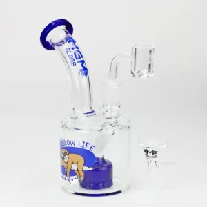 6.7" MGM Glass 2-In-1 Bubbler Rig W/ Graphic [C2675]