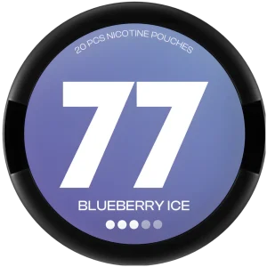 77 Blueberry Ice Nicotine Pouches – 10mg (5 Pack)