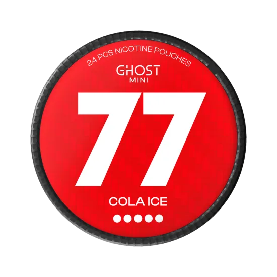 77 Ghost Mini Cola Ice Nicotine Pouches – 20mg (5 Pack)