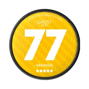 77 Ghost Mini Mango Nicotine Pouches – 20mg (5 Pack)