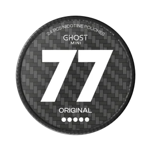 77 Ghost Mini Original Nicotine Pouches – 20mg (5 Pack)