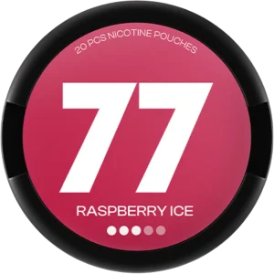77 Raspberry Ice Nicotine Pouches – (5 Pack)