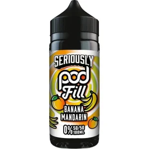 Banana mandarin Seriously Pod Fill e-liquid 100ml