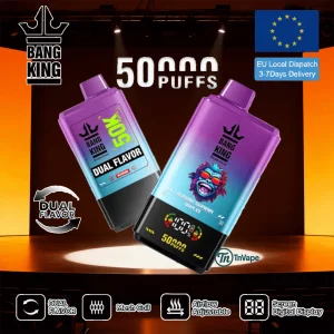 Bang King 50K – 50000Puffs ,Dual Flavor System ,Adjustable Airflow ,Long-Lasting Vape