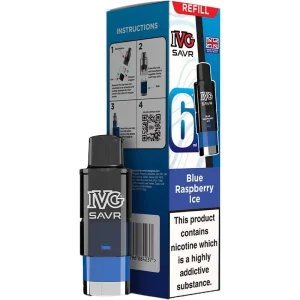 Blue raspberry ice IVG SAVR pod & refill 6ml