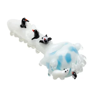 Empire Glassworks Icy Penguins Spoon Pipe - 5in