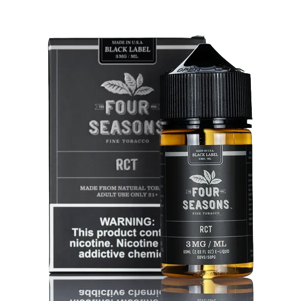 Four Seasons E-liquids – Black Label – RCT – 60ml