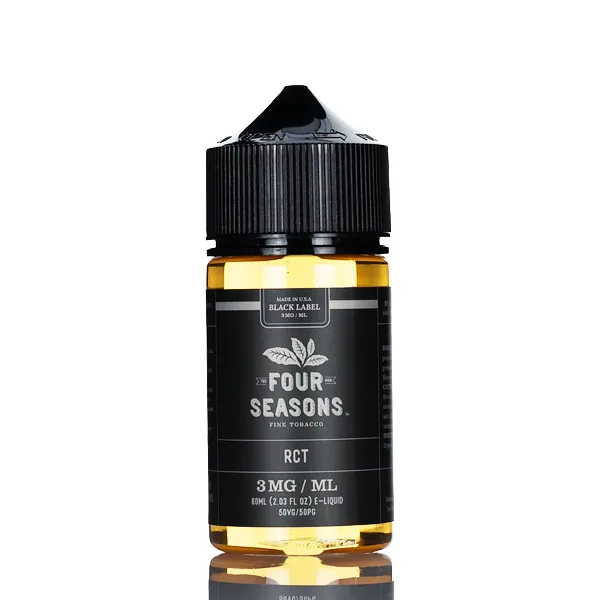 Four Seasons E-liquids – Black Label – RCT – 60ml - Image 2