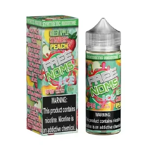 Free Noms – Green Apple Strawberry Peach Ice – 120ML E-Liquid