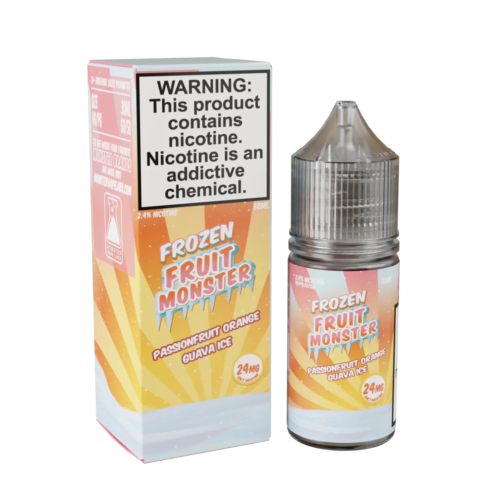 Frozen Fruit Monster Salt – Passionfruit Orange Guava Ice – 30ML E-Liquid