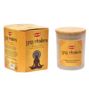 HEM - 4.4oz Scented Yog Chakra Jar Wax Candle