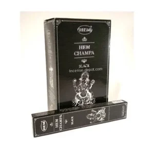 HEM – Champa Black Premium Hand-Rolled Masala Incense (15g)