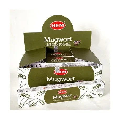 HEM – Mugwort Premium Hand-Rolled Masala Incense (15g)
