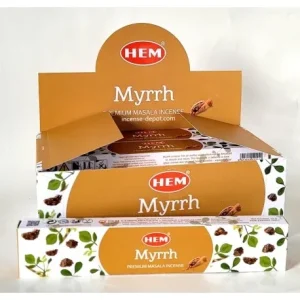 HEM – Myrrh Premium Hand-Rolled Masala Incense (15g)