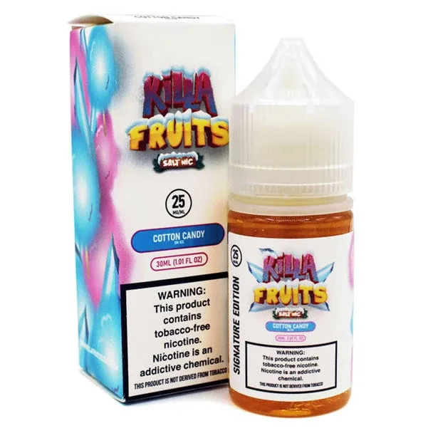 Iced Cotton Candy - 25mg - Killa Fruits Salt - 30mL