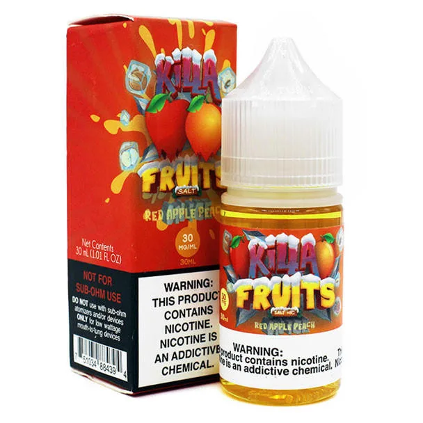 Iced Red Apple Peach - 30mg - Killa Fruits Salt - 30mL
