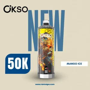 OKSO Shisha Hookah Mega 50K – 50000 Puffs Disposable Vape