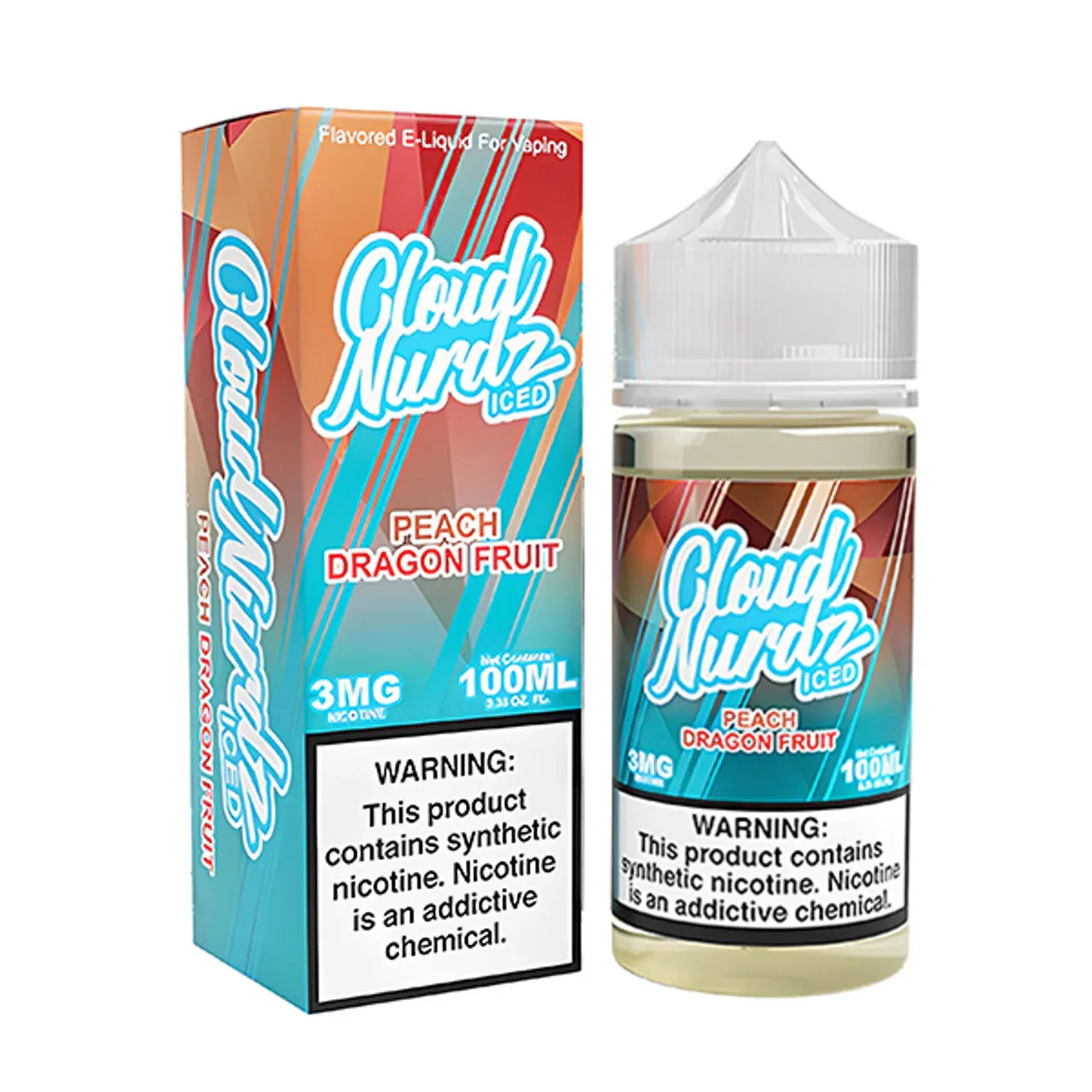 Peach Dragonfruit Iced Cloud Nurdz 100ml