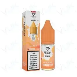 Crystal Clear Bar Salts Juicy Peach Nic Salt 4 for £10