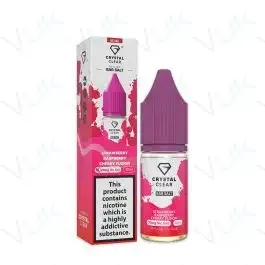 Crystal Clear Bar Salts Strawberry Raspberry Cherry Fusion Nic Salt