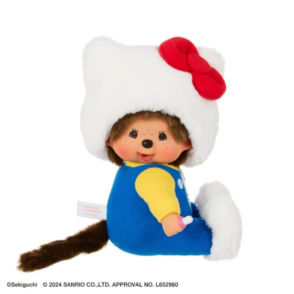 Sekiguchi Monchhichi Hello Kitty S Size Plush Doll Japan Official Toy - Image 2