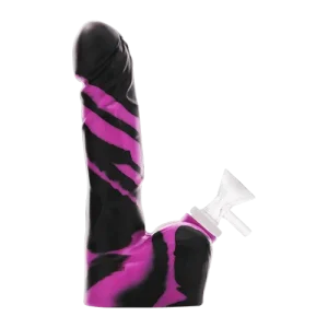 Silicone Penis Bong - Purple Mix