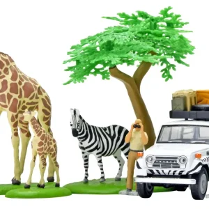 Tomytec Kaiyodo Tomica Vintage 64 Safari Set with Toyota Land Cruiser FJ56V