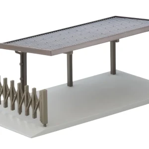 Tomytec Tomicarama Vintage 1/64 09B Carport Resin Structure Painted Model