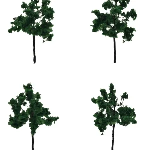 Tomytec Tomix N Gauge Diorama Set Deep Green Hardwood 4-Pack 8207 Supplies