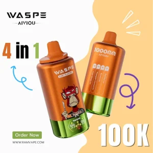 WASPE 4-in-1 100000 Puffs Disposable Vape Wholesale Price 100k Puff