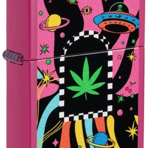 Zippo Lighter - Cannabis in Space