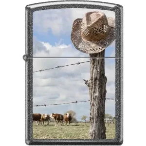 Zippo Lighter - Cattle Ranch Iron Stone