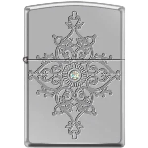Zippo Lighter - Deep Carved Armor High Polished Chrome