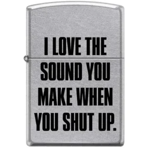 Zippo Lighter - I Love The Sound You Make Street Chrome