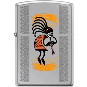 Zippo Lighter - Kokopelli High Polished Chrome