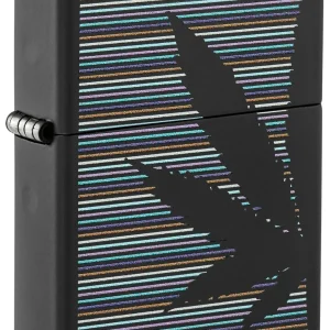 Zippo Lighter - Pinstripes Cannabis Leaf