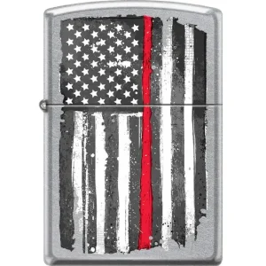 Zippo Lighter - Red Stripe US Flag