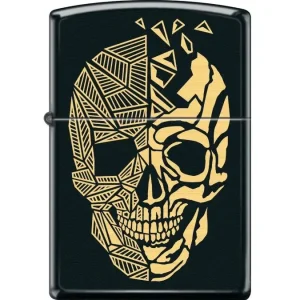Zippo Lighter - Shattered Polygon Skull