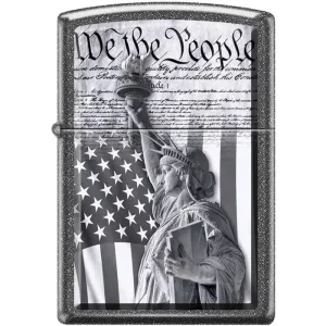 Zippo Lighter - We the People Iron Stone