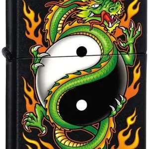 Zippo Lighter - Yin Yang Dragon